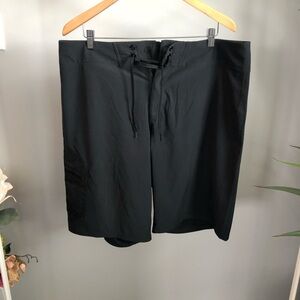 MEC Men's Black Athletic Board Shorts with Drawstring
